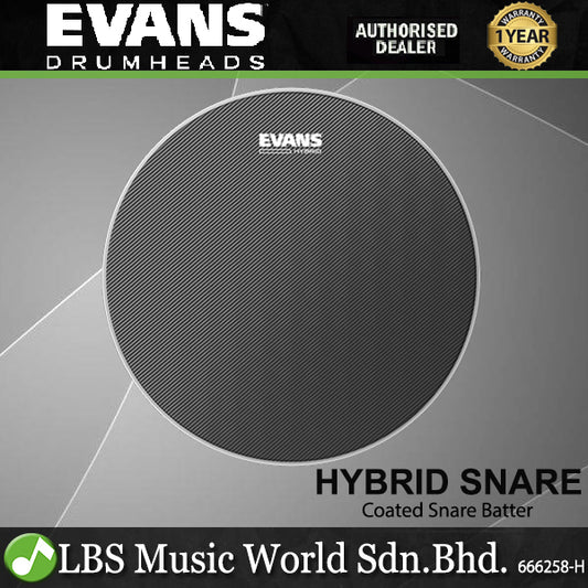 Evans Hybrid Coated Snare Drumhead - Grey