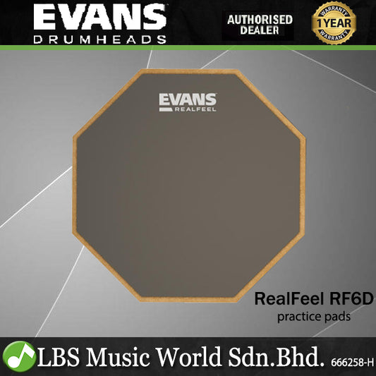 Evans RealFeel 6Inch 2 sided practice pads