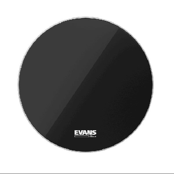 Evans EQ3 Resonant No Port Smooth Bass Drum Head - Black
