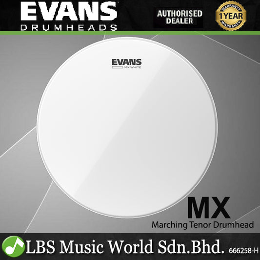 Evans MX Marching Tenor Drumhead - White