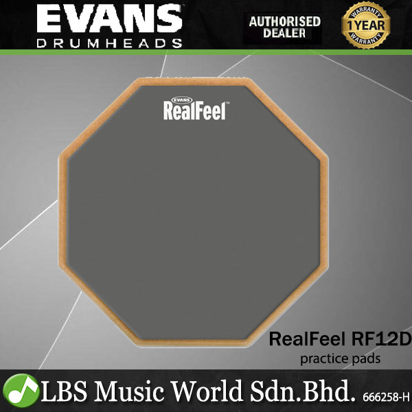 Evans RealFeel 12 Inch 2 sided practice pads