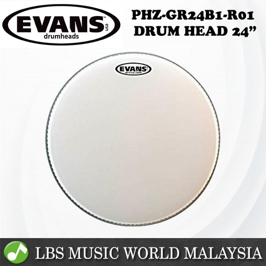 Evans PHZ-GR24B1-R01 24" Bass Drum Skin Head Drumhead Resonant Rear