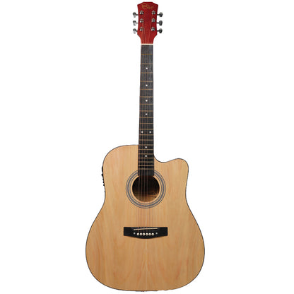 Evo T-41C 41 Inch Acoustic Electric Guitar with Bag and Accessories