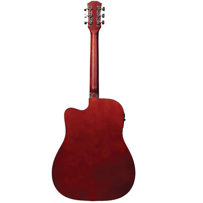 Evo T-41C 41 Inch Acoustic Electric Guitar with Bag and Accessories