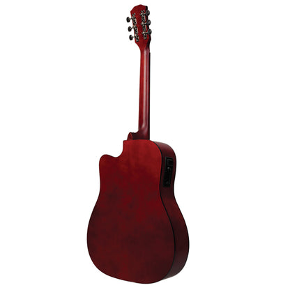 Evo T-41C 41 Inch Acoustic Electric Guitar with Bag and Accessories