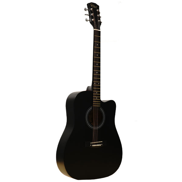 Evo D41C Cutaway Body 41 Inch Acoustic Guitar with Bag and Accesories