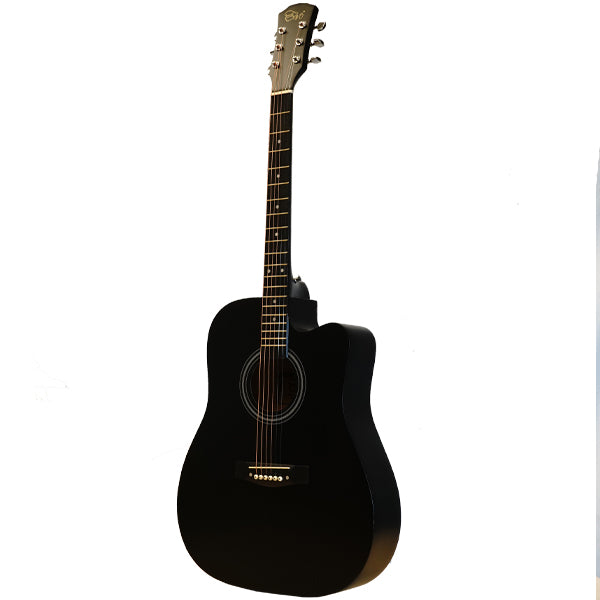 Evo D41C Cutaway Body 41 Inch Acoustic Guitar with Bag and Accesories