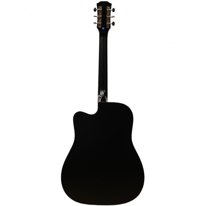 Evo D41C Cutaway Body 41 Inch Acoustic Guitar with Bag and Accesories