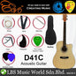 Evo D41C Cutaway Body 41 Inch Acoustic Guitar with Bag and Accesories