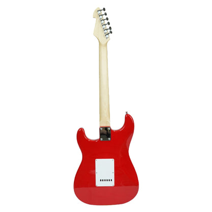 Evo X-1-RD Stratocaster Electric Guitar Linden Wood Body with Amplifier Package Candy Apple Red (X1 RD)