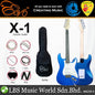 Evo X-1-BK Stratocaster Electric Guitar Linden Wood Body - Black (X1 BK)