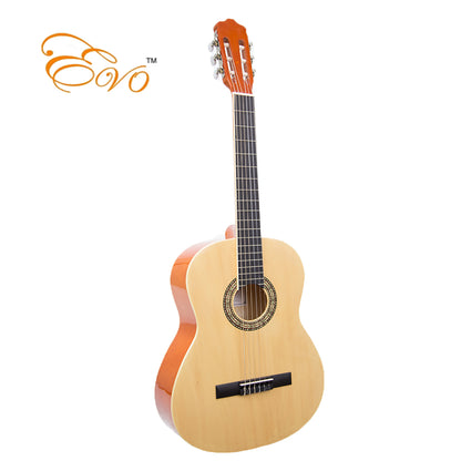 EVO AZ-39C/N 39 Inch Natural Classical Guitar with Bag Premium Guitar
