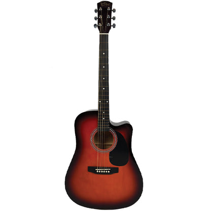 EVO F320CEQ Spruce Plywood Acoustic Electric Guitar with Pickup - Sunburst