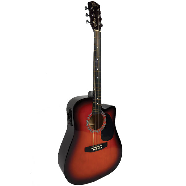 EVO F320CEQ Spruce Plywood Acoustic Electric Guitar with Pickup - Sunburst