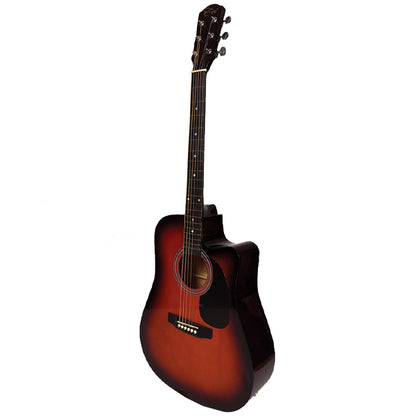 EVO F320CEQ Spruce Plywood Acoustic Electric Guitar with Pickup - Sunburst