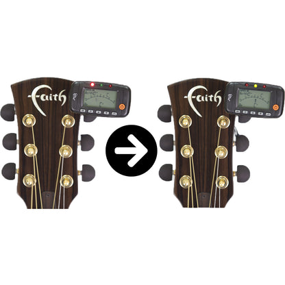EVO EMT-320 3 in 1 Tuner Metronome Guitar Chromatic Guitar Violin Ukulele Bass Clip (EMT320)