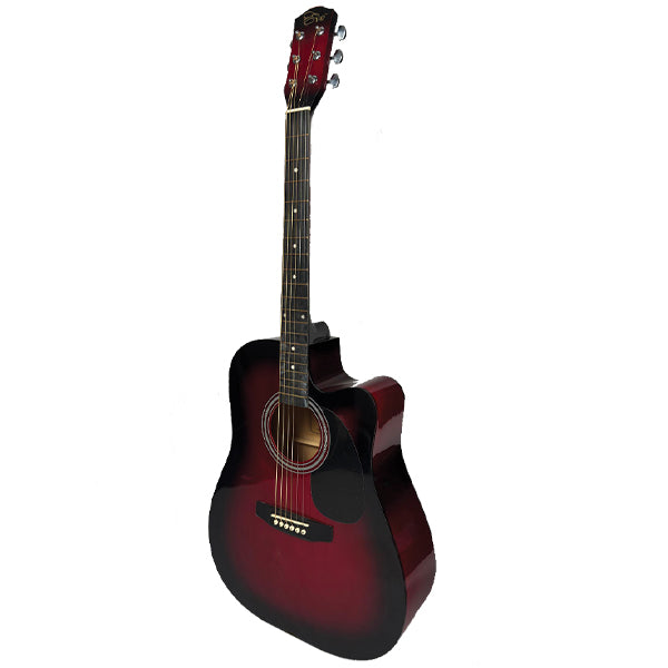EVO F320CEQ Spruce Plywood Acoustic Electric Guitar with Pickup - Red