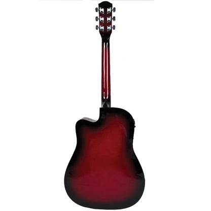 EVO F320CEQ Spruce Plywood Acoustic Electric Guitar with Pickup - Red