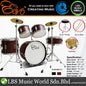 Evo 5 Pieces Junior Drum Kit Compact Complete Set with Hardware Cymbals Throne