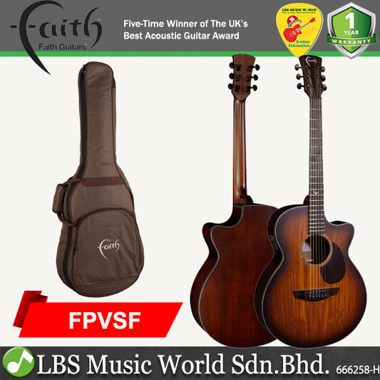 Faith FPVSF Nexus Venus Cutaway Electro Acoustic Guitar with Padded Bag