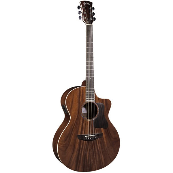Faith FPNCECF Nexus Neptune Baby Jumbo Acoustic Electric Guitar with Padded Bag - Coffee Brown
