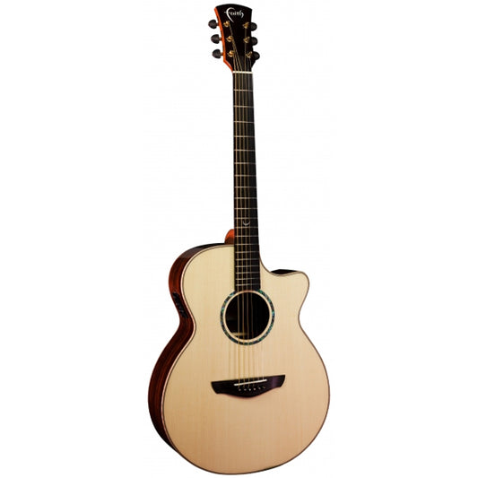 Faith FVHG3 HiGloss 3 Venus Concert Solid Engelmann Spruce Top Acoustic Electric Guitar with Hardcase