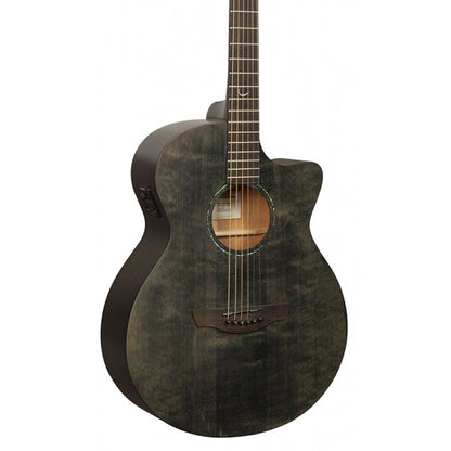 Faith FKVBK Naked Venus Cutaway Solid Engelmann Spruce Top Acoustic Electric Guitar with Gigbag - Black Stain