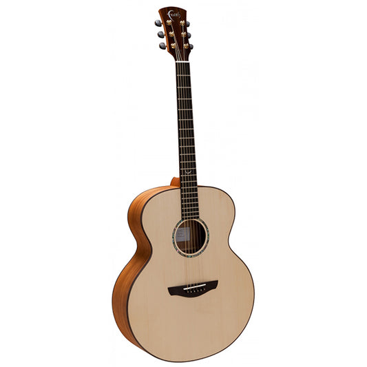 Faith FJTB Trembesi Jupiter Full Bodied Jumbo Solid Acoustic Guitar with Case