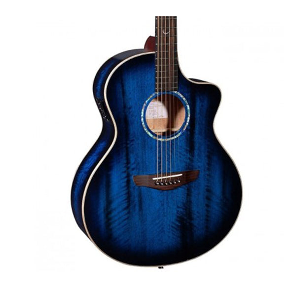 Faith FNCEBLM Blue Moon Neptune Cutaway Electro Acoustic Electric Guitar Fishman INK3 Pickup with Case