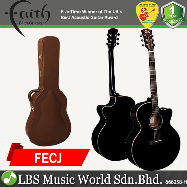 Faith FECJ Eclipse Jupiter Cutaway Electro Full Bodied Jumbo