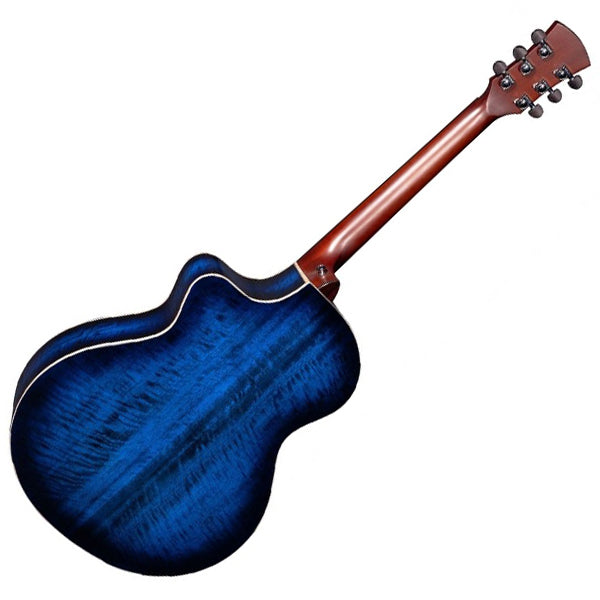 Faith FNCEBLM Blue Moon Neptune Cutaway Electro Acoustic Electric Guitar Fishman INK3 Pickup with Case