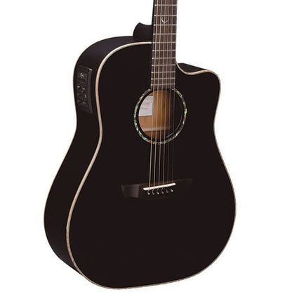Faith FECS Eclipse Saturn Cutaway Electro Dreadnought Solid Mahogany Acoustic Electric Guitar Fishman INK3 Pickup with Case