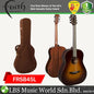 Faith FRSB45L Classic Burst Mars Drop Dreadnought Lefthanded Full Solid Acoustic Guitar with Case