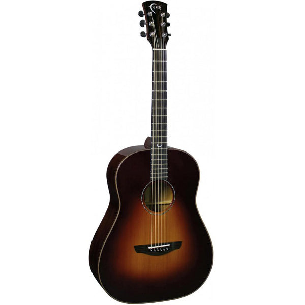Faith FRSB45L Classic Burst Mars Drop Dreadnought Lefthanded Full Solid Acoustic Guitar with Case
