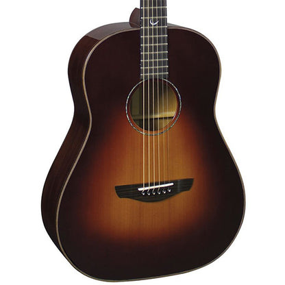 Faith FRSB45L Classic Burst Mars Drop Dreadnought Lefthanded Full Solid Acoustic Guitar with Case