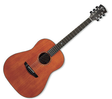 Faith FRMG Mars Drop Shoulder Dreadnought Kanuga Full Solid Mahogany Acoustic Guitar with Case