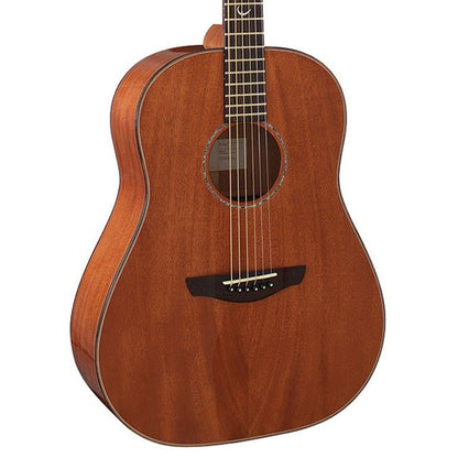 Faith FRMG Mars Drop Shoulder Dreadnought Kanuga Full Solid Mahogany Acoustic Guitar with Case