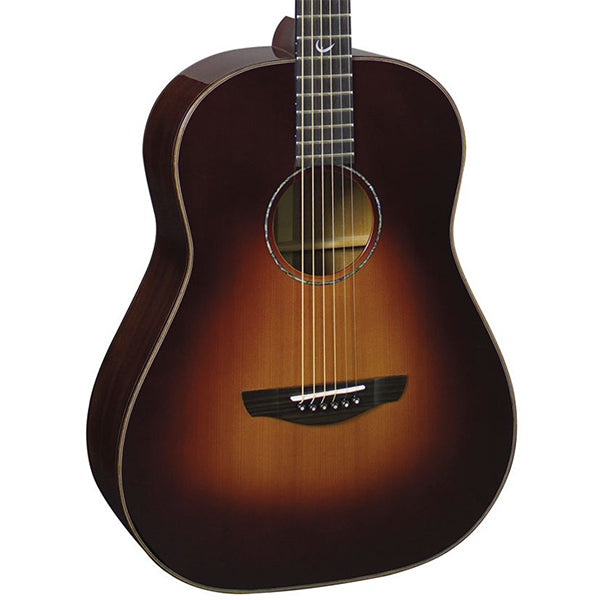 Faith FRSB45 Classic Burst Mars Drop Dreadnought Full Solid Acoustic Guitar with Case