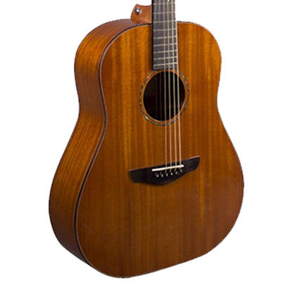 Faith FRMGL Mars Drop Shoulder Dreadnought Lefthanded Kanuga Full Solid Mahogany Acoustic Guitar with Case