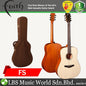 Faith FS Natural Saturn Dreadnought Full Solid Acoustic Guitar with Case