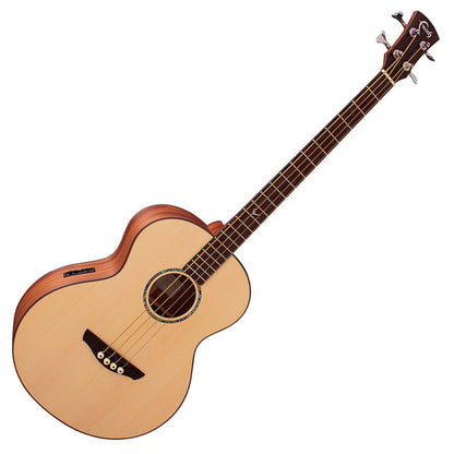 Faith FTNE Natural Neptune Titan Saluda Baby Jumbo Full Solid Acoustic Electric Bass Pickup with Case
