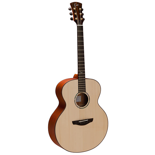 Faith FJ Natural Jupiter Full Bodied Jumbo Solid Acoustic Guitar with Case