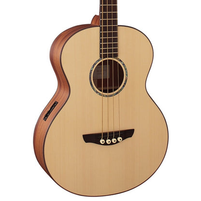 Faith FTNE Natural Neptune Titan Saluda Baby Jumbo Full Solid Acoustic Electric Bass Pickup with Case