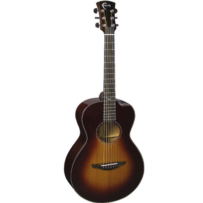 Faith FMSB45-BNC Classic Burst Mercury Parlour Full Solid Acoustic Guitar with Case (45MM)