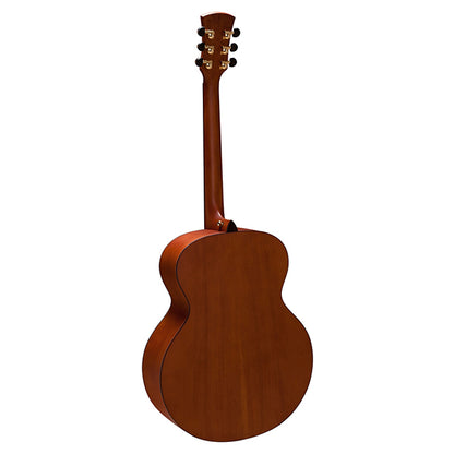 Faith FJ Natural Jupiter Full Bodied Jumbo Solid Acoustic Guitar with Case