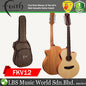 Faith FKV12 Natural Naked Venus 12 String Cutaway Electro Full Solid Acoustic Electric Guitar Fishman Pickup with Case