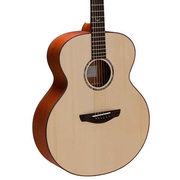 Faith FJ Natural Jupiter Full Bodied Jumbo Solid Acoustic Guitar with Case