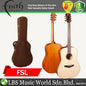Faith FSL Natural Saturn Lefthanded Dreadnought Full Solid Acoustic Guitar with Case