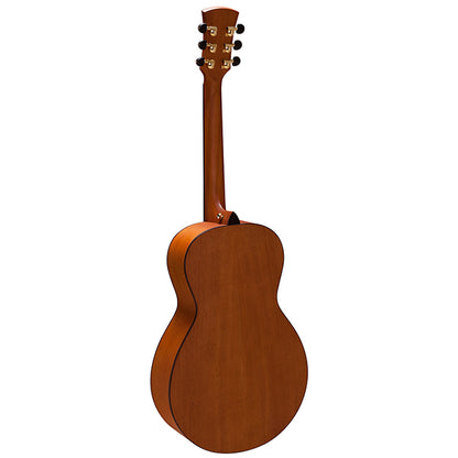 Faith FM Natural Mercury Cutaway Parlour Size Acoustic Electric Guitar Pickup with Case