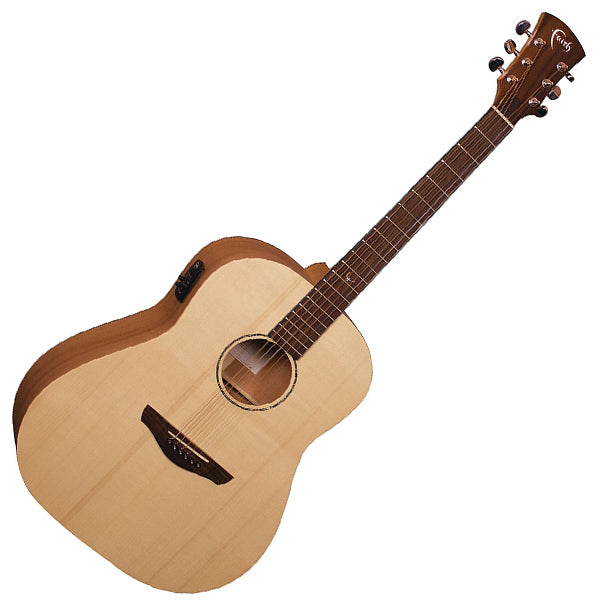 Faith FKRE Naked Mars Electric Acoustic (Non-Cut) Dreadnought Size Full Solid Mahogany Natural Guitar Fishman Pickup